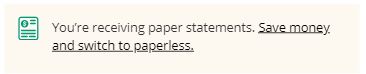 paperless statements