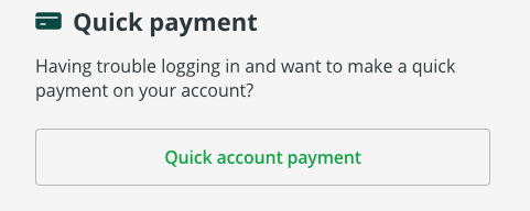 Quick payment section