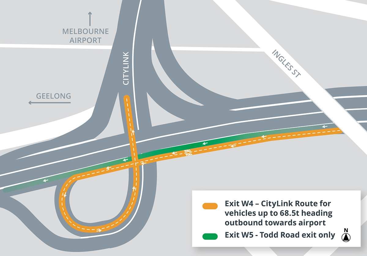 West Gate Freeway entry ramp